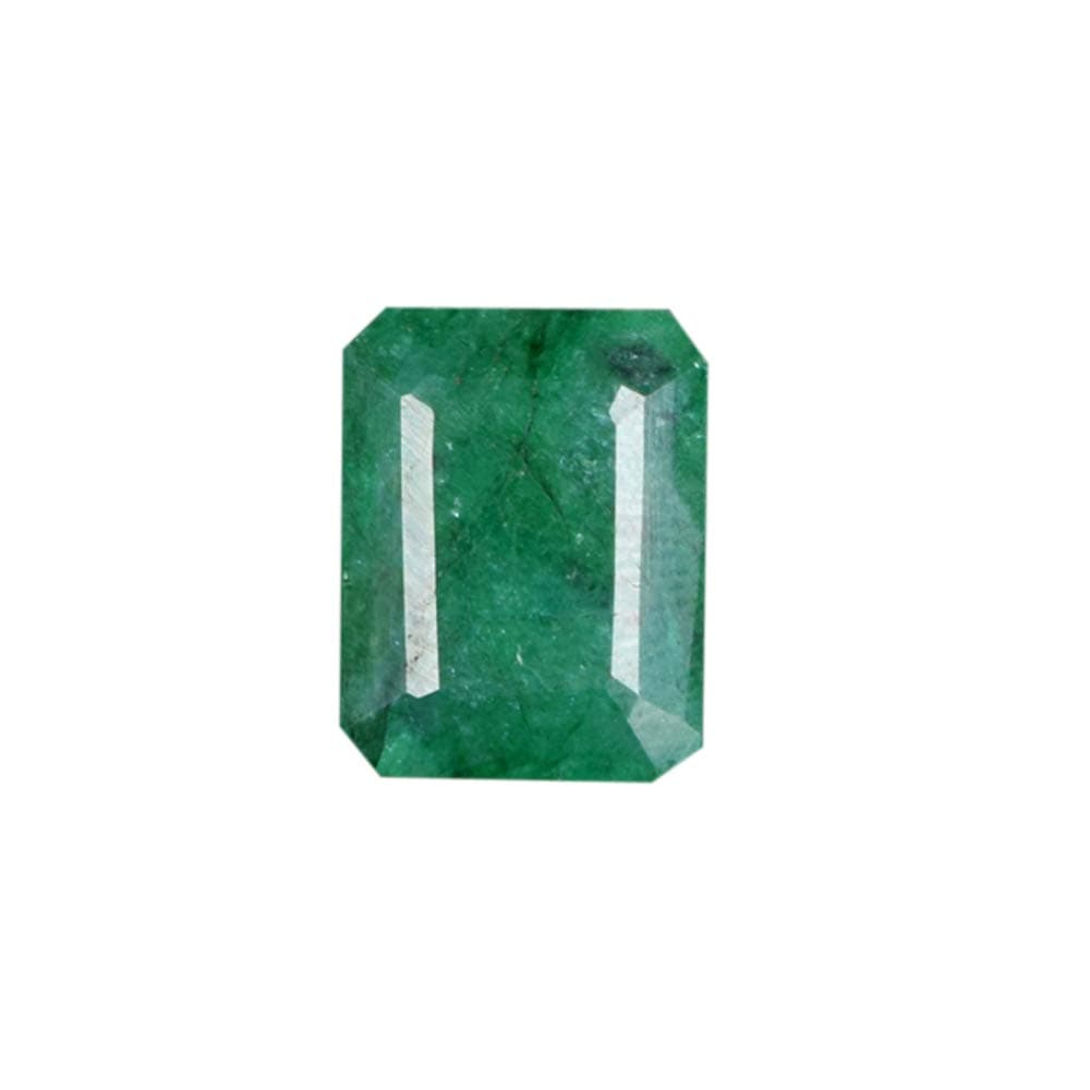 GEMHUBNatural Green Emerald Loose Gemstone 6.90 Carat Multi Purpose Use Egl Certified Green Emerald V-8334