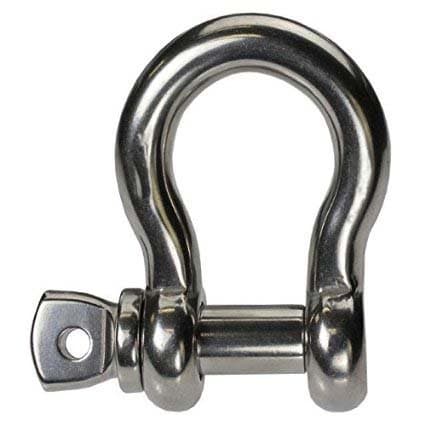 AISI 316 Stainless Steel Heavy Duty Screw Pin Anchor Shackle 3/4"(20mm) Big Sailing Ringging Shackle Marine Grade