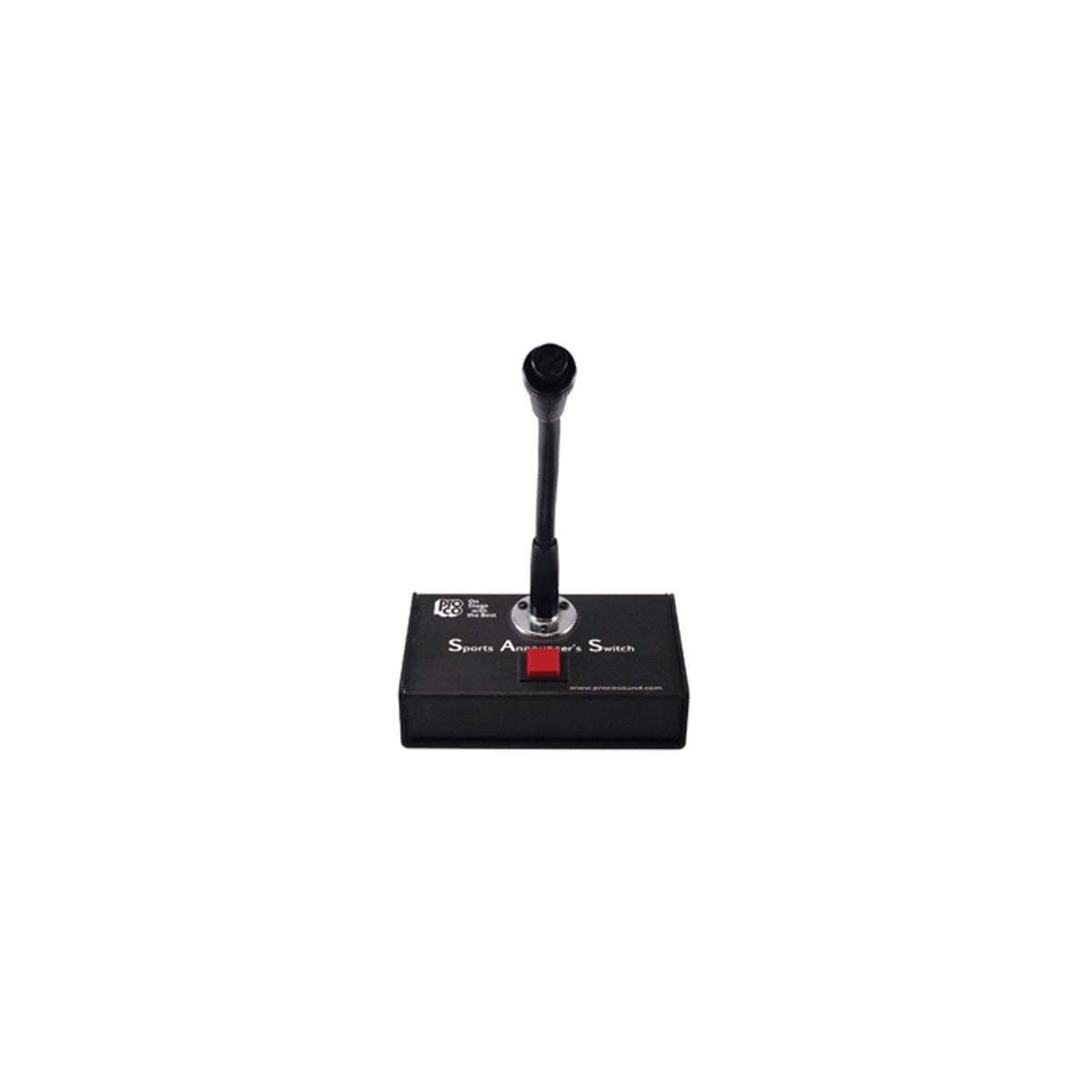 Pro Co Sound SAS3 Sports Announcer's Switch - Push to Talk With Gooseneck Microphone Connector