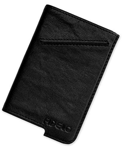 Minimalist Wallet for Men - Slim Credit Card Holder RFID Mens Wallets - LEATHER CASE ONLY