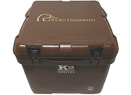 K2 Coolers S30MB-DUU Ducks Unlimited Edition Summit Series Cooler, Mud Brown, 30 quart