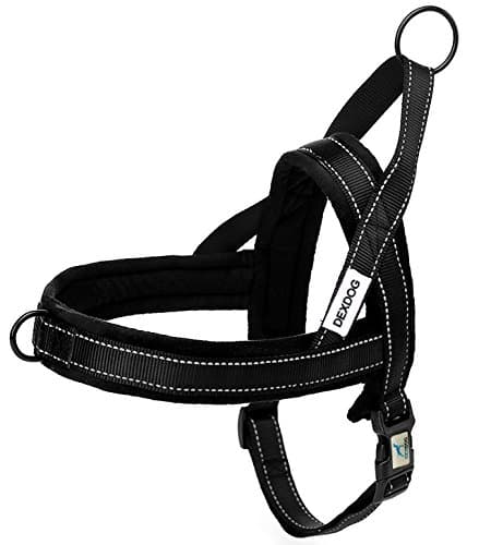 EZHarness Special Edition Fleece Dog Harness On/Off Quick | Easy Step in | Walk Vest (X-Small, Black)