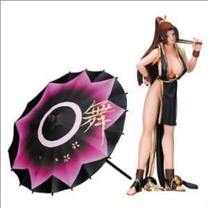 King of Fighters Mai Shiranui with Umbrella - Black by Yujin