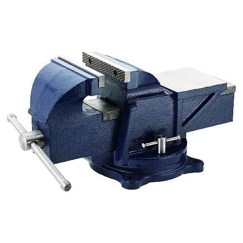 XtremepowerUS Heavy Duty Bench Vise Clamp Tabletop Swivel Locking Steel Base (4")
