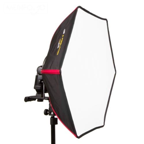 SMDV Firefly Pro Beauty Softbox Diffuser D40 (Light Area 40 cm for Flash Devices – Black/Red