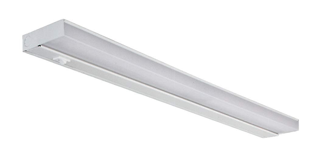 NICOR Lighting 24 inch White T5 Fluorescent Under Cabinet Light Fixture (10366EB)