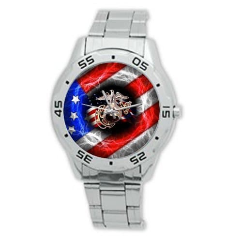 Fashion Design United States Marine Corps (USMC) Stainless Steel Men's Watch
