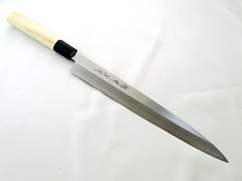 Sakai Takumi Ajimasa, Yasuki Shirogami(White Steel)/Japanese Chef's Yanagiba Knife YW series,Hongasumi-Finish (270mm/10.6")