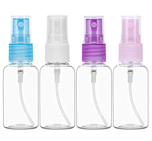 4PCS Transparent Empty PET Plastic Fine Mist Make Up Spray Sprayer Bottle Atomizers Pump Container For Perfume Fine Mist Essential Oil Storage(100ml / 3.4oz)