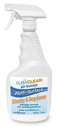 Pura Naturals Multi Surface Cleaner & Bio Degreaser Spray. Half Liquid, Half Grime Fighting Super Cleaner (Shake to Mix) All Purpose Cleaner for Any Household Surface. 24 oz. (2 Pack)