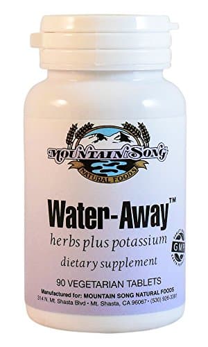 Water Away Herbal Diuretic Water Pills. Natural Support to Reduce Bloating