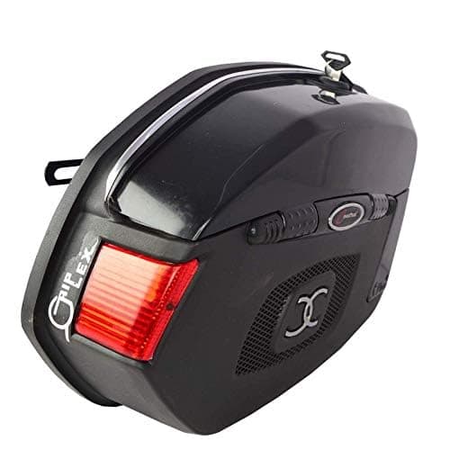 ZOOOMY Bike Side Luggage Box (Black) for Mahindra Gusto