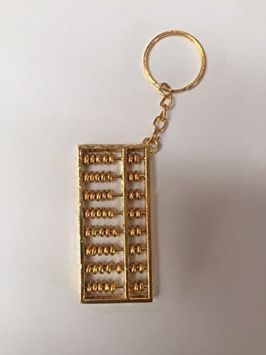 Feng Shui Keychain Symbol of Chinese Abacus ancient calculator for profit and increse money.