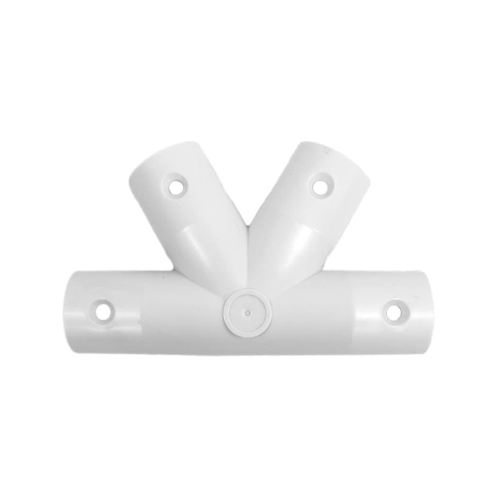 Geodesic 4-Star 1/2" PVC Standard Hub Dome Connector (White)