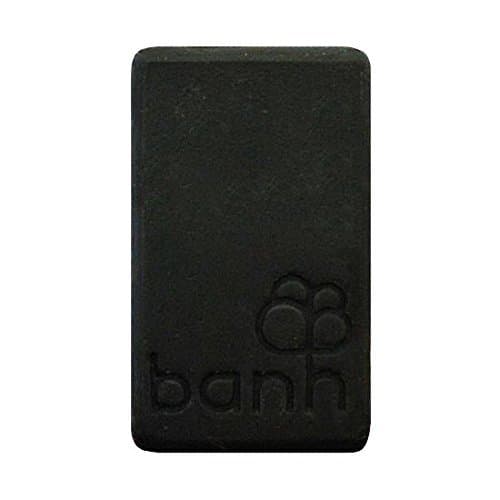 banh Bamboo Charcoal All Natural Vegan Cold Process Handmade Black Soap Bar, 8.1 Oz. Detoxifying & Reducing odor - Formulated with 100% vegetable oils such as Tea tree oil, Olive oil and Coconut oil. Enriched with Shea butter, Vitamin E and B3. For face and body.