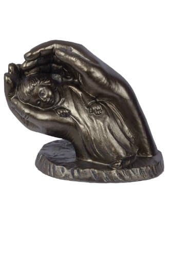 Gilde Figurine by Dorothea Steigerwald 'Gerettet' Religious Art Sculpture & Ornament 37913 Bronze Design