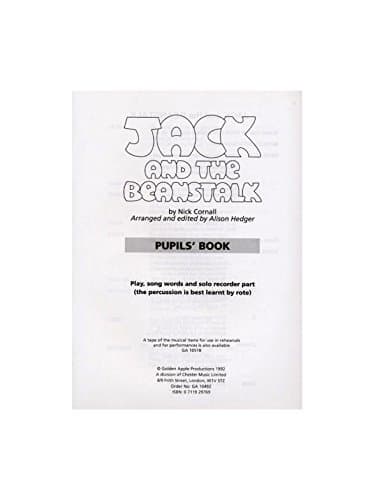Nick Cornall: Jack And The Beanstalk (Cassette). For piano, singing