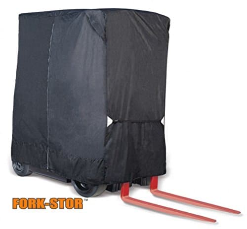 Eevelle Atrium Forkstor 8oz Marine Grade wover Polyester folklift Storage Cover Black - Fits to 8,000LB