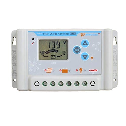ZHC Solar Charge Controller 20A/30A for Lithium Battery with USB, LCD (20A, 12V / 24V)
