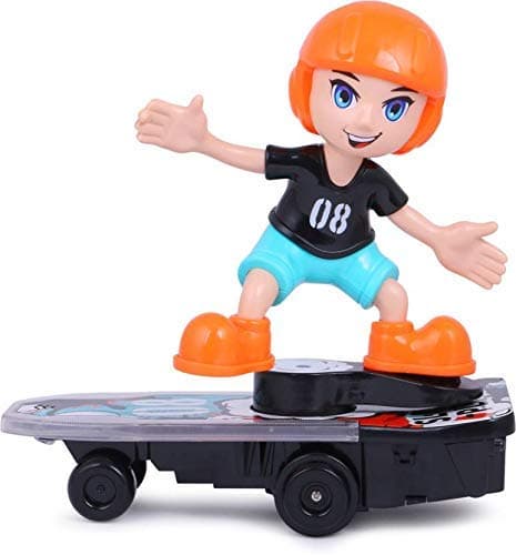 Heckle n Jeckles Sliding Plate Stunt Scooter Boy on Skateboard House of Fun with Light & Music. Sliding Plate Electric Stunt Scooter Skateboard | Lights and Sound Effects