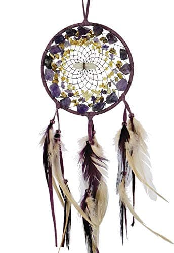 Monague Vision Seeker Cluster Dream Catcher with Amethyst, Jasper, Citrine and Turquoise Stones