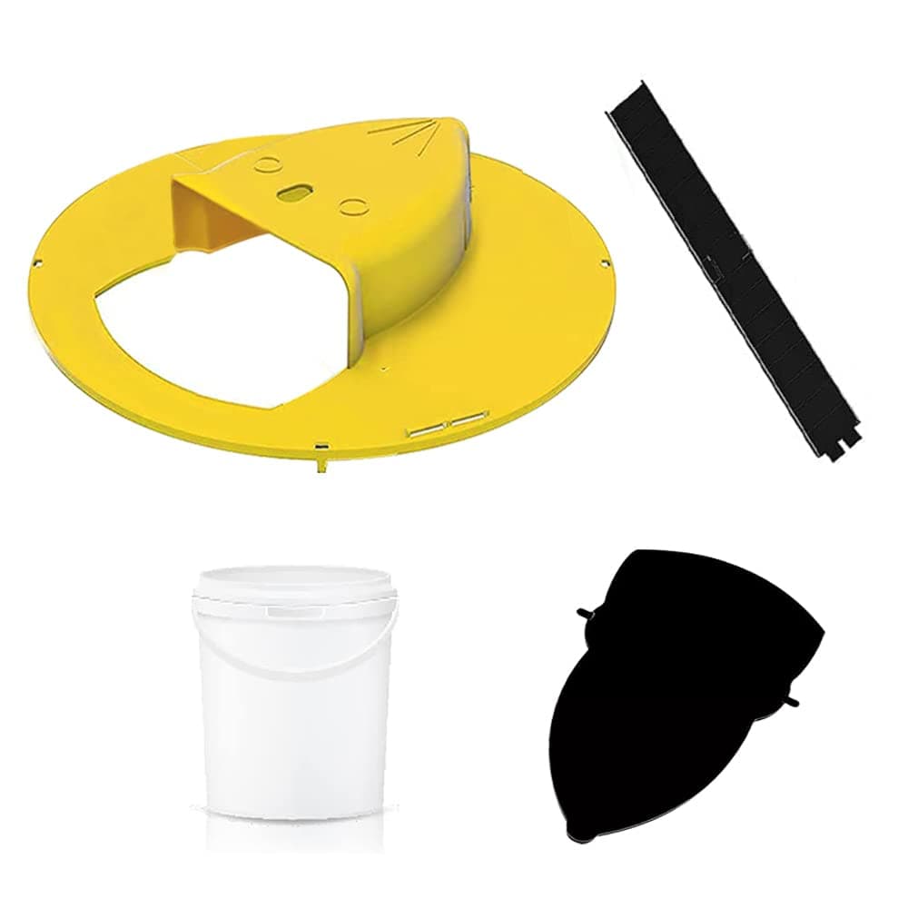 Mouse Trap Bucket - Flip and Slide Bucket Lid Mouse Trap |Humane or Lethal| |Trap Door Style| |Multi Catch |Auto Reset| |Indoor Outdoor| |No See Kill| |5 Gallon Bucket Compatible