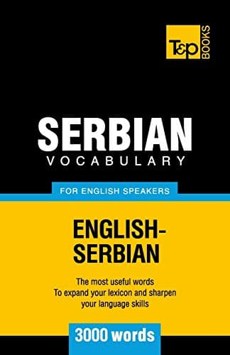 Serbian vocabulary for English speakers - 3000 wor