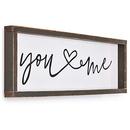 ReLIVE Decorative Expressions You and Me Wooden Sign - 8 x 24
