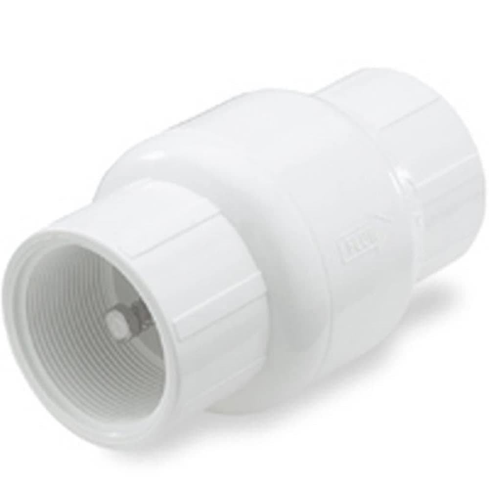 NDS 1001-20 2" PVC F by F 7" Length Spring Check Valve