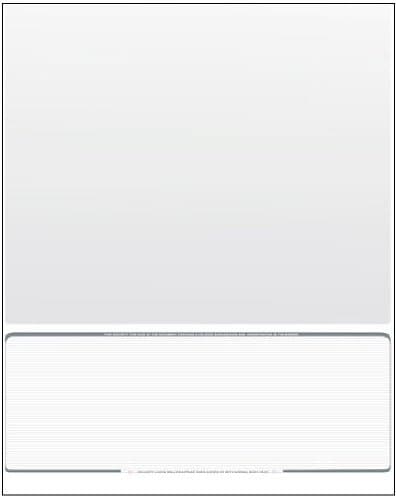 DocuGard Business Voucher Check Stock - Computer Laser Checks - 250 Sheets Check on Bottom, Platinum Pinstripe