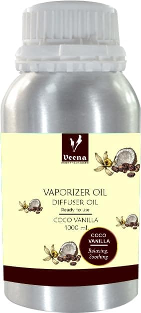 Veena Aroma Oil Diffuser, Vaporizer, Essential, Fragrance Oil Long Lasting Home Fragrance (Coco Vanilla 1000 ml)