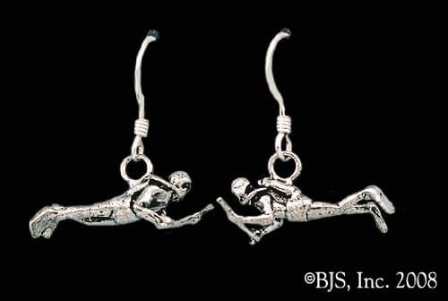 Spear Gun Scuba Earrings - Sterling Silver Scuba Jewelry