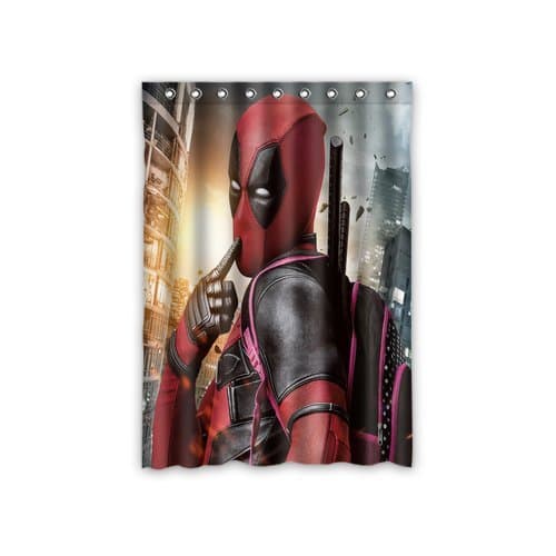 Scott Shop Fashion Custom Marvel Deadpool Window Curtain Thermal Insulated Blackout Window Curtains Drapery / Panels / Treatment Polyester Fabric 52 "x 72" Inch