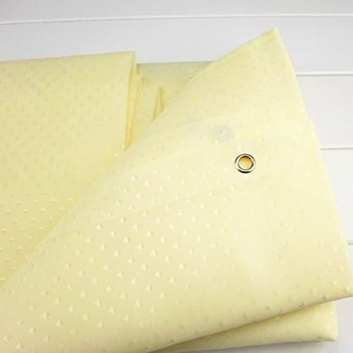 FANYI Diamond Fabric Shower Curtain 180cm x180cm with Hooks Easy to Install Strong and Durable Polyester is Mildew-free, Non-toxic, Non-Smelling, No-hardening in Winter Machine Washable Rustproof Eyelets(Yellow)
