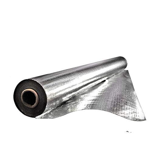Earth Tack Radiant Barrier Insulation, Laying Foil Over (On Top of) Insulation on The Attic Floor, 312.5 sqft (5 ft.x 62.5 ft.) Aluminum Foil Roll