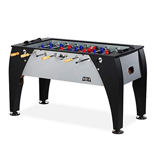 KICK Legend 55" Foosball Table – Professional Full-Size Indoor Game for Adults & Families with Counterbalanced & Uniformed Men, 6 Foosballs and Adjustable Leg Levelers