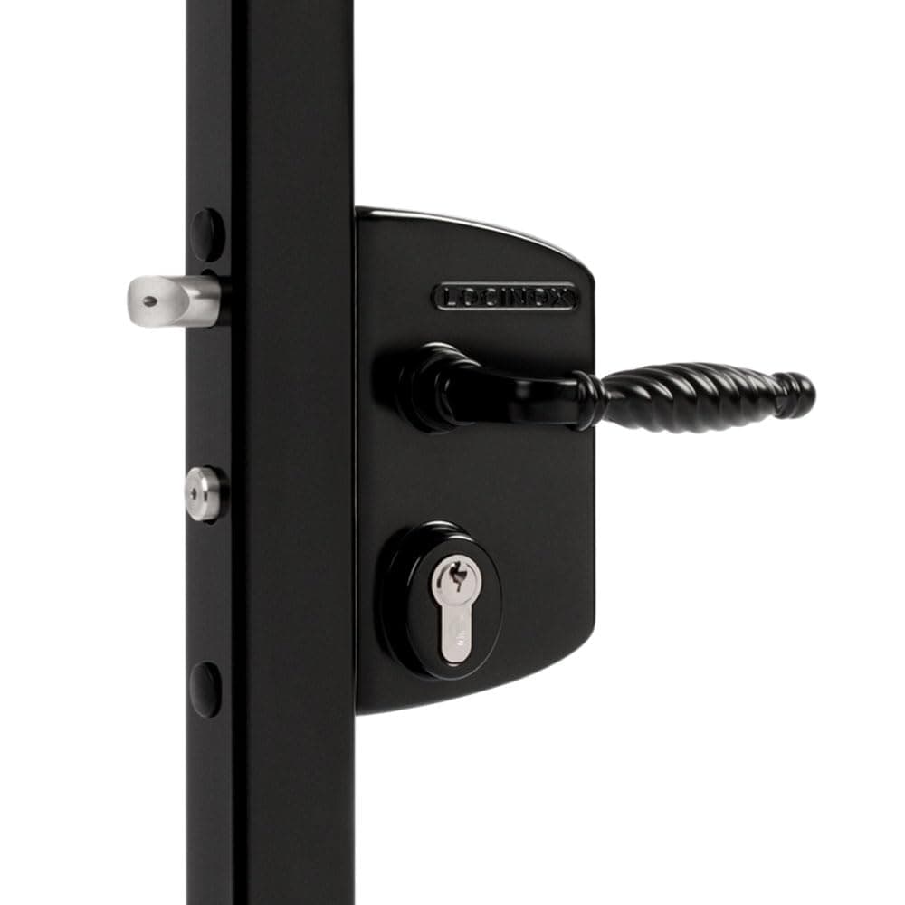 Surface Mounted Gate Lock - LAKQ4040 U2 Black (40mm - 60mm)