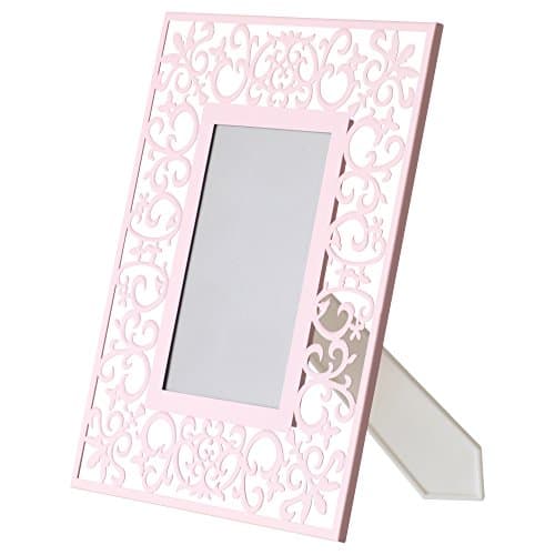 Ikea Paper Cut Style Pink Scroll Lace Cut Out Picture Photo Frame Flowers Vines Wall Table 4 X 6"