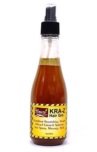 Nzuri Kra-z Hair Gro Fertilizer Nourishing, Vitamin Infused Growth Spritzer 8oz by Nzuri