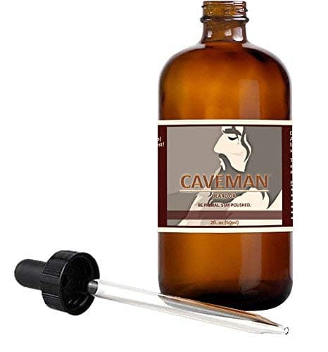 Caveman Beard Oil, Leave in Conditioner - Promotes Growth - All Natural - Softens and Strengthens Beard and Mustaches for Men (Bay Rum Scent)