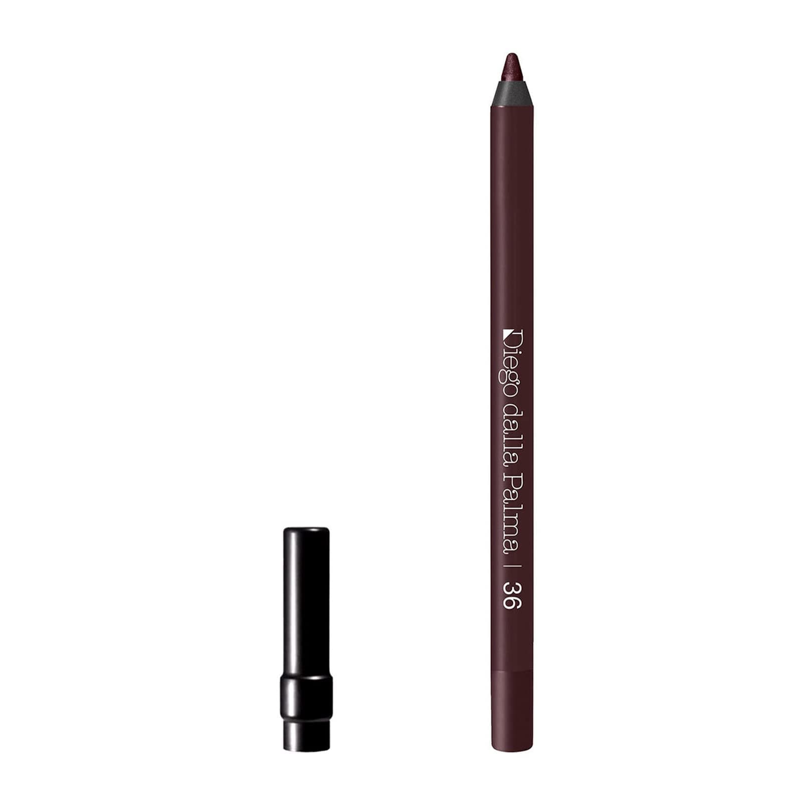 Diego dalla Palma Makeup Studio Stay On Me Eyeliner - Long-Lasting, Smudge-Proof And Water-Resistant Formula - Ultra-Soft Texture - No-Transfer Formula With A Matte Finish - 36 Black Purple - 0.04 Oz