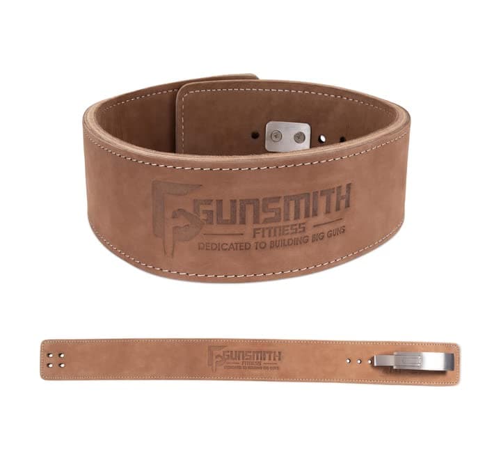 Gunsmith Fitness Weight Lifting Belt – Shibusa Genuine Leather Handmade Back Support Lifting Belts for Men & Women – Bodybuilding, Squats & Powerlifting Belt