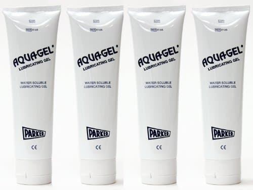 Set of 3 Aquagel Lubricating Jelly 5 oz Tube - Parker Laboratories - (Pack of 4)