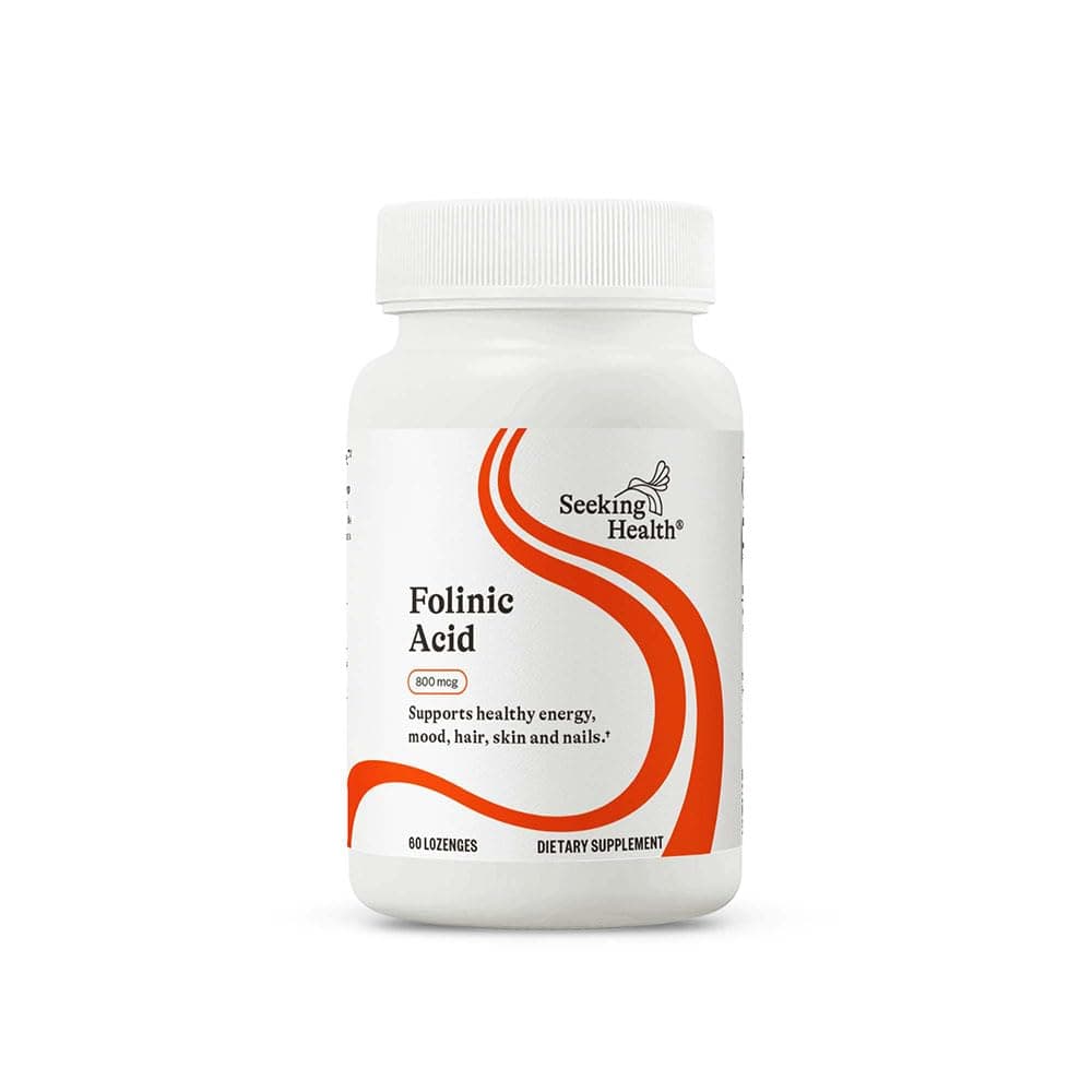 SEEKING HEALTH - folate Acid Supplement - Active folic 60 Capsules - folic Acid Organic - folic Acid Vegan - High Dose 800 mcg - 60 Vegan Tablets