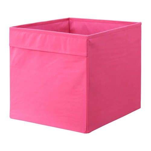 DRÖNA pink Box, Size 33x38x33 cm, Perfect for everything from newspapers to clothes.
