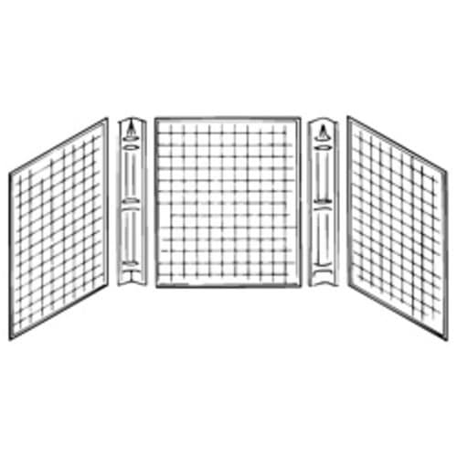 Kinro Composites WHT-CWS42GT-SPK White Corner Caddy Tub Surround - Piece of 3