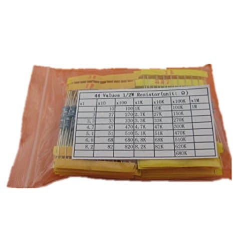 1/2W Metal Film Resistor Assorted Kit 1% 44Values 440pcs, 0.5W through hole DIP