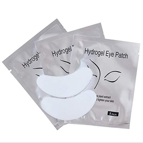 50 Pairs set .Eye Gel Pads Patches,DIY False Eyelash Lashe Extension Makeup and Eye Mask Sheets Anti Aging Wrinkle (silver)
