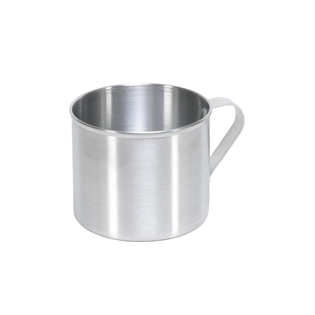 IMUSA USA R200-10WM Aluminum Mug for Stovetop Use or Camping 0.7 Quart, Silver