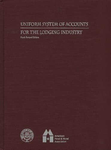 Uniform System of Accounts for the Lodging Industry 9th (ninth) Edition by Eaton, Timothy published by Educational Inst of the Amer Hotel (1996) Hardcover